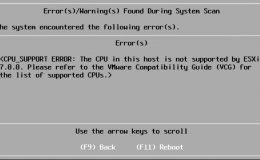 ESXi 7.0.0不支持此主机中的CPU